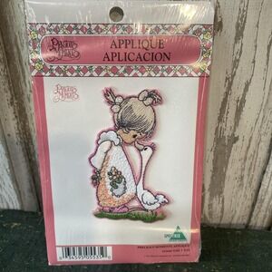 Vintage 1997 Precious Moments Appliques Embroidery Patch Goose Girl #534 NEW